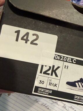 Adidas run 70s 2.0 ELC blue with white stripes new inbox size 12 K
